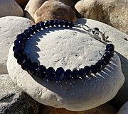 Dark indigo Swarovski crystal bracelet