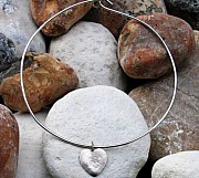 Sterling silver choker and heart